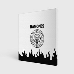 Холст квадратный RAMONES, цвет: 3D-принт