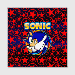 Холст квадратный Sonic, цвет: 3D-принт — фото 2