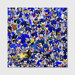 Холст квадратный All of Sonic, цвет: 3D-принт — фото 2