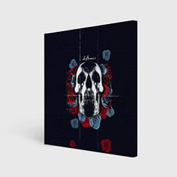 Холст квадратный Deftones Rose, цвет: 3D-принт