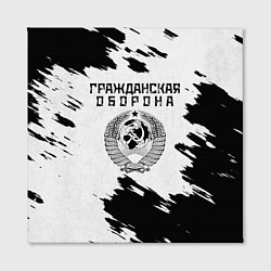 Холст квадратный Гражданская оборона, цвет: 3D-принт — фото 2