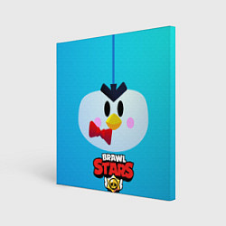 Холст квадратный Brawl Stars Penguin, цвет: 3D-принт