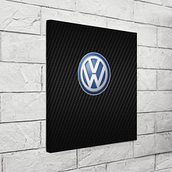 Холст квадратный Volkswagen Logo, цвет: 3D-принт — фото 2