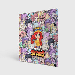 Холст квадратный BrawlStars Girls Oko, цвет: 3D-принт