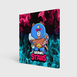 Холст квадратный BRAWL STARS EL BROWN, цвет: 3D-принт