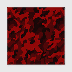 Холст квадратный RED MILITARY, цвет: 3D-принт — фото 2
