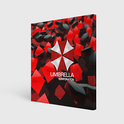 Холст квадратный Umbrella Corp, цвет: 3D-принт