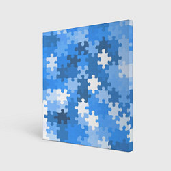 Холст квадратный Пазл, цвет: 3D-принт