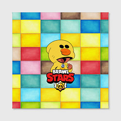 Холст квадратный Brawl Stars:Leon Sally, цвет: 3D-принт — фото 2