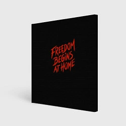 Холст квадратный Freedom, цвет: 3D-принт