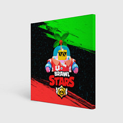 Холст квадратный BRAWL STARS NEW SPROUT 8, цвет: 3D-принт