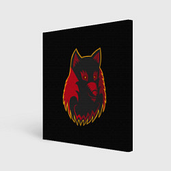 Холст квадратный Wolf Logo, цвет: 3D-принт