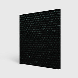Холст квадратный Текстура геометрия ромбы черны, цвет: 3D-принт
