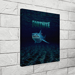 Холст квадратный Loot Shark Fortnite, цвет: 3D-принт — фото 2