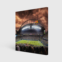 Холст квадратный FC BARCELONA, цвет: 3D-принт