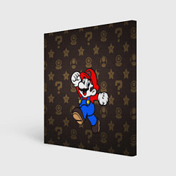 Холст квадратный Mario, цвет: 3D-принт