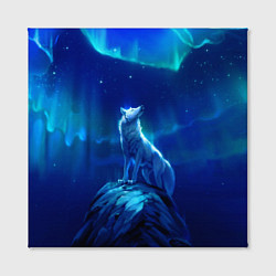 Холст квадратный Одинокий Волк, цвет: 3D-принт — фото 2