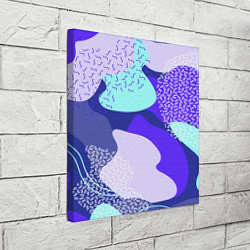 Холст квадратный Blue lake, цвет: 3D-принт — фото 2