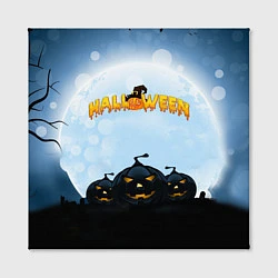 Холст квадратный Halloween Pumpkin, цвет: 3D-принт — фото 2