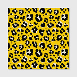 Холст квадратный Леопард, цвет: 3D-принт — фото 2
