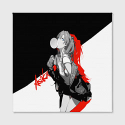Холст квадратный Asuka Langley Evangelion, цвет: 3D-принт — фото 2