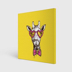 Холст квадратный Жираф, цвет: 3D-принт
