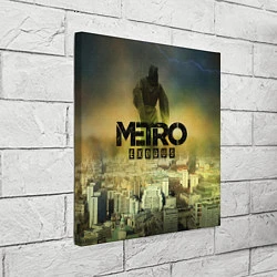 Холст квадратный Metro logo, цвет: 3D-принт — фото 2