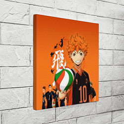 Холст квадратный ВОЛЕЙБОЛ!! HAIKYUU!!, цвет: 3D-принт — фото 2