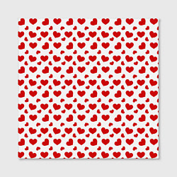 Холст квадратный Сердечки, цвет: 3D-принт — фото 2