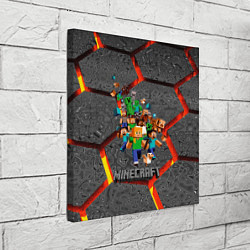 Холст квадратный MINECRAFT МАНКРАФТ, цвет: 3D-принт — фото 2