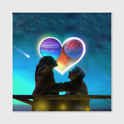 Холст квадратный Ваня Дмитриенко Венера-Юпитер, цвет: 3D-принт — фото 2