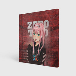 Холст квадратный Zero Two, цвет: 3D-принт