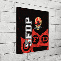 Холст квадратный Five Finger Death Punch 1, цвет: 3D-принт — фото 2