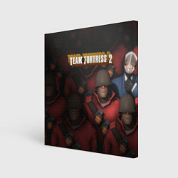 Холст квадратный Team Fortress, цвет: 3D-принт