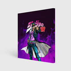 Холст квадратный JOJOS BIZARRE ADVENTURE, цвет: 3D-принт