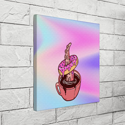 Холст квадратный Щупальца сладкоежка, цвет: 3D-принт — фото 2
