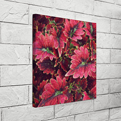 Холст квадратный Красные листья, цвет: 3D-принт — фото 2