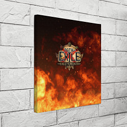 Холст квадратный Path of Exile Logo Путь изгнанника Лого Z, цвет: 3D-принт — фото 2