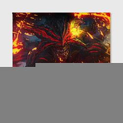 Холст квадратный Path of Exile Fire Demon Z, цвет: 3D-принт — фото 2