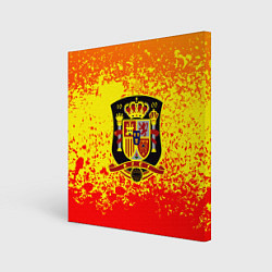 Холст квадратный Сборная Испании, цвет: 3D-принт