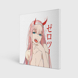 Холст квадратный Darling in the Franxx Zero Two, цвет: 3D-принт