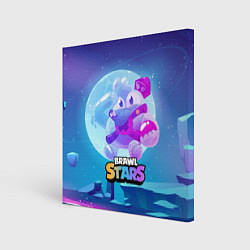 Холст квадратный Сквик Squeak Brawl Stars, цвет: 3D-принт