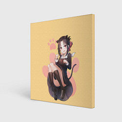 Холст квадратный Neko Kaguya, цвет: 3D-принт
