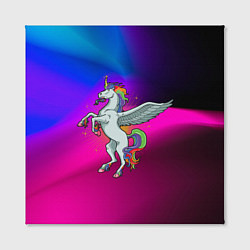 Холст квадратный Единорог Unicorn Z, цвет: 3D-принт — фото 2