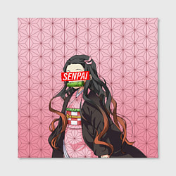 Холст квадратный SENPAI NEZUKO НЕЗУКО ПАТТЕРН, цвет: 3D-принт — фото 2