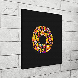 Холст квадратный Пончик Гомер, цвет: 3D-принт — фото 2