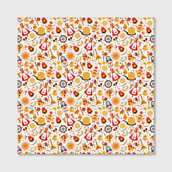 Холст квадратный Масленица, цвет: 3D-принт — фото 2