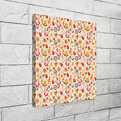 Холст квадратный Масленица, цвет: 3D-принт — фото 2