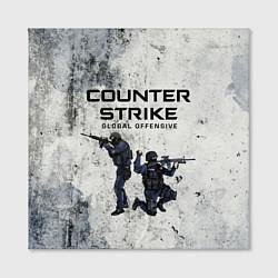 Холст квадратный COUNTER TERRORIST CS GO Z, цвет: 3D-принт — фото 2