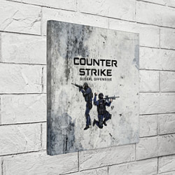 Холст квадратный COUNTER TERRORIST CS GO Z, цвет: 3D-принт — фото 2